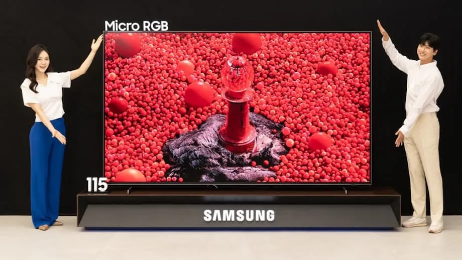 Samsung apresenta a primeira TV Micro RGB do mundo: uma nova era para as telas ultra premium