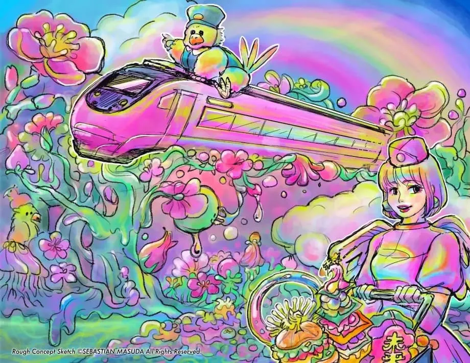 FUTURE TRAIN de Kyoto: gastronomia, arte e cultura kawaii em uma ferrovia reaproveitada