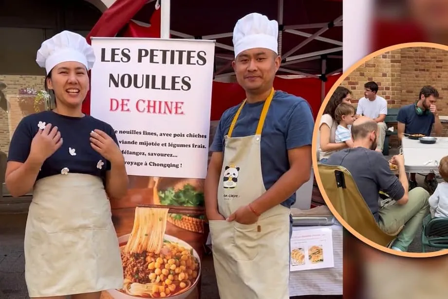 Do laboratório de solos às feiras de rua: doutor chinês e esposa transformam macarrão de Chongqing em sucesso na Bélgica