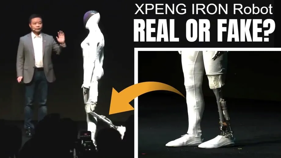 Humanoide IRON, da Xpeng, anda como uma pessoa e chegará às lojas em 2026