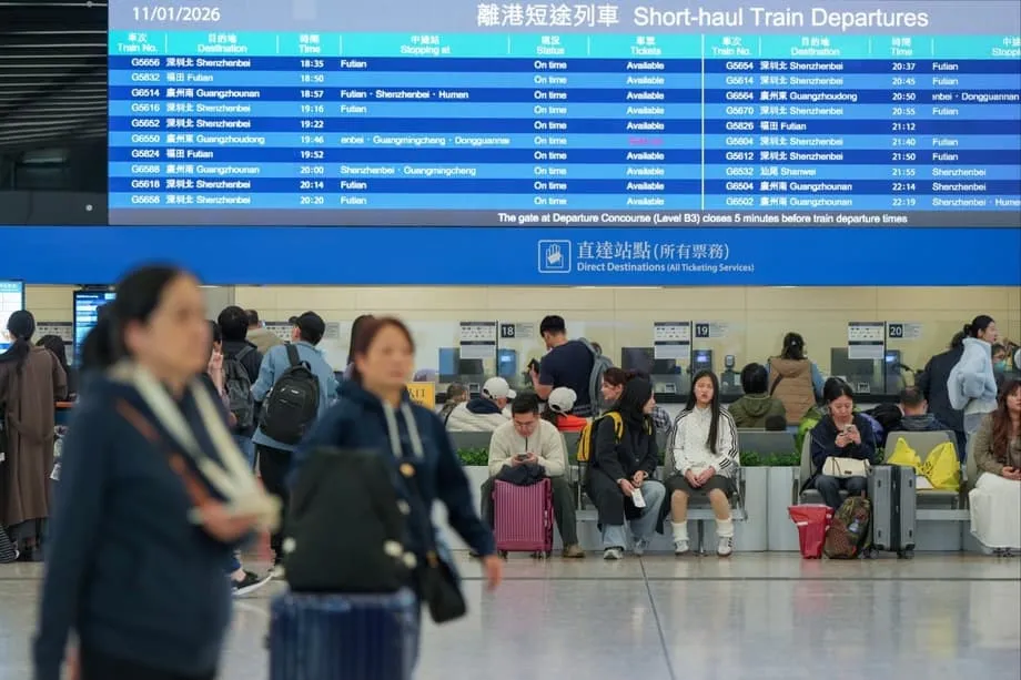 Hong Kong amplia rede de trens de alta velocidade com 16 novos destinos na China continental