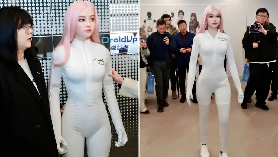 Startup de Xangai DroidUp apresenta Moya, robô humanoide de US$ 173 mil que anda, sorri e tem toque quente