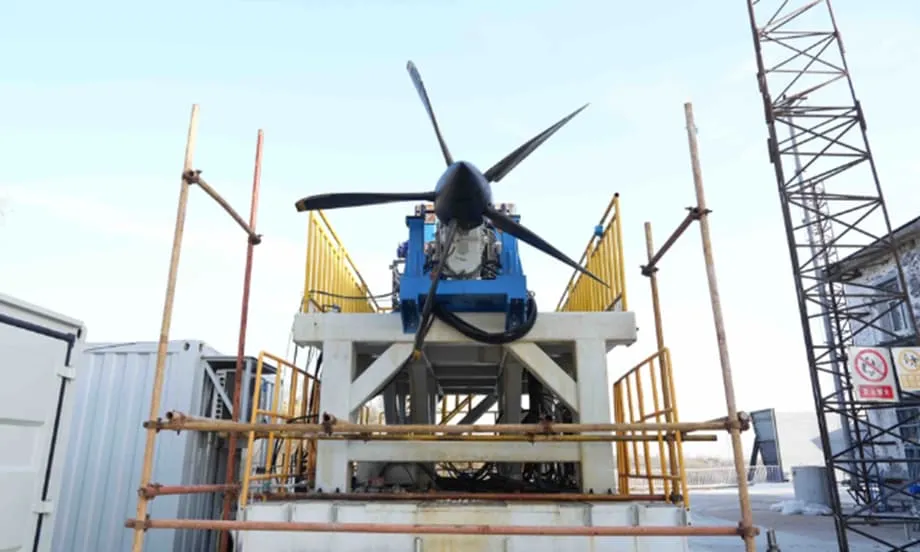 China alcança avanço com o primeiro motor aeronáutico a hidrogênio líquido da classe de megawatts