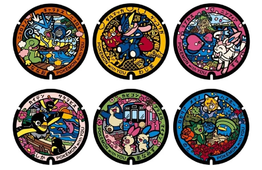 Recuperação colorida: tampas de bueiro de Pokémon são apresentadas para revitalizar a devastada Península de Noto, no Japão