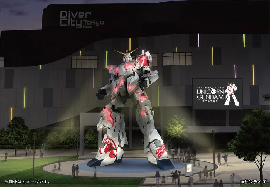 Estátua em tamanho real do Unicorn Gundam entra nos últimos meses em Tóquio com visual renovado pelo designer antes de ser removida em agosto
