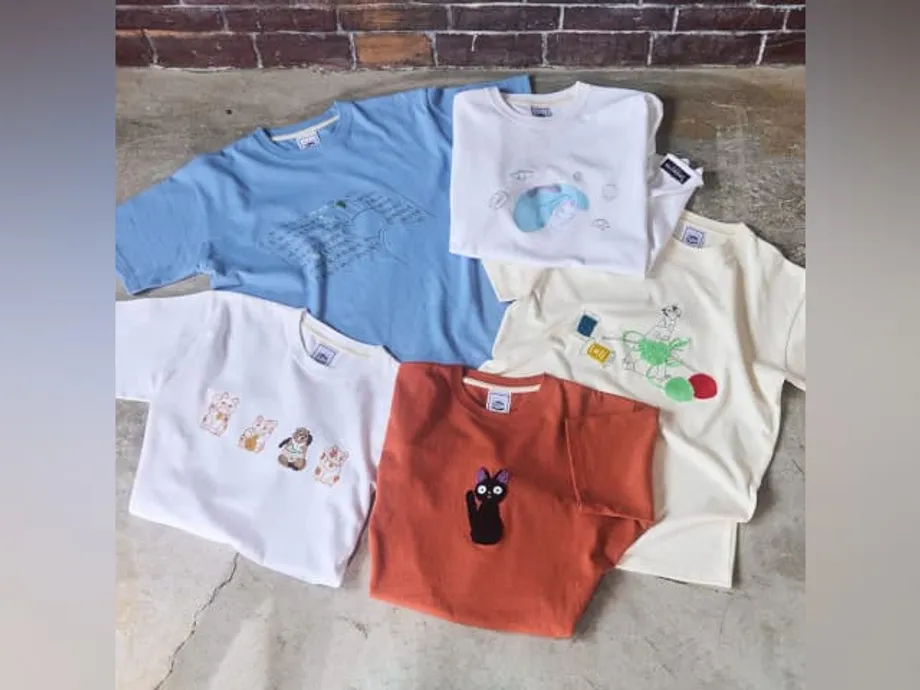 Studio Ghibli GBL lança coleção de camisetas Primavera-Verão 2026 com estética casual americana