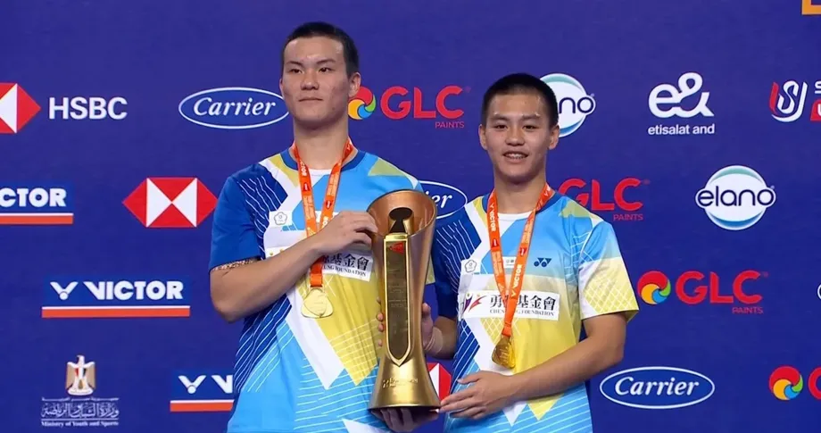 Chen and Lee Win Taiwan's First World Junior Badminton Men's Doubles Gold